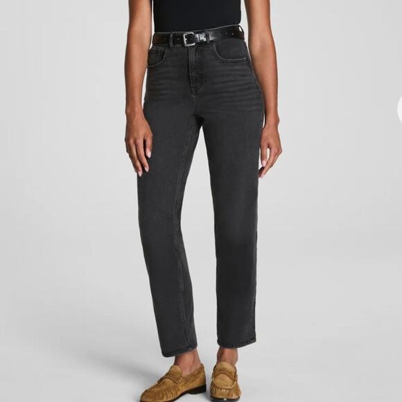 SPANXshape Authentic 360 90s Straight Leg Ankle Jeans Black S Tall - Picture 10 of 13